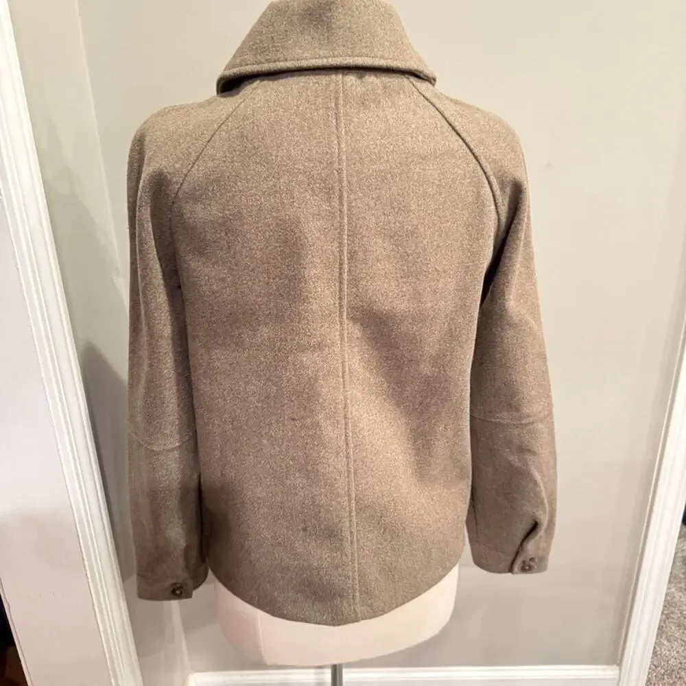 Avec‎ Les Filles Felted Zip Shacket Coat Oatmeal Brown Small Fall Anthropologie - Picture 4 of 16